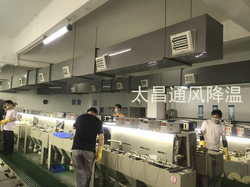 東莞某電鍍車間環(huán)?？照{(diào)降溫案例